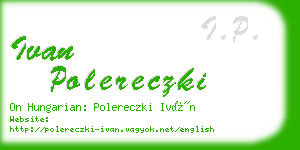 ivan polereczki business card